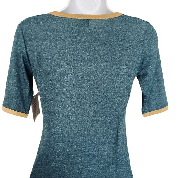 NWT LuLaRoe Julia Dress Raglan Sleeve Bodycon Pencil Color Block Modest Size XXS - Picture 13 of 16